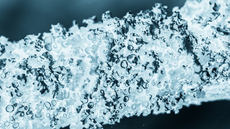 ガラス表面の水滴