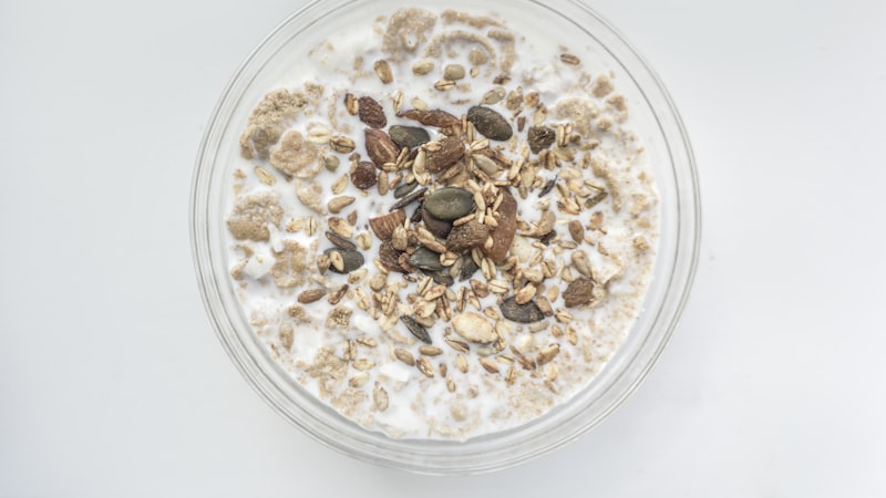 牛乳入りオートミール